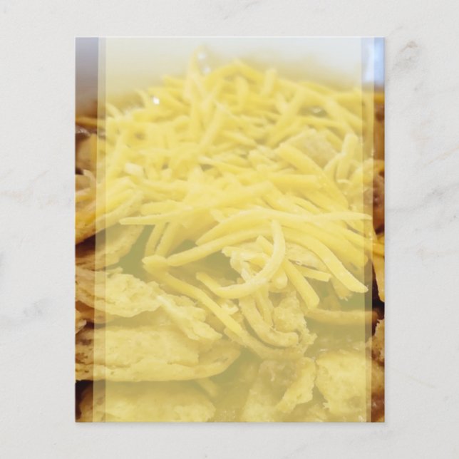 Bowl of chilli scrapbook paper for recipes (Front)