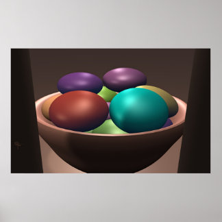 Bowl of Colours Poster