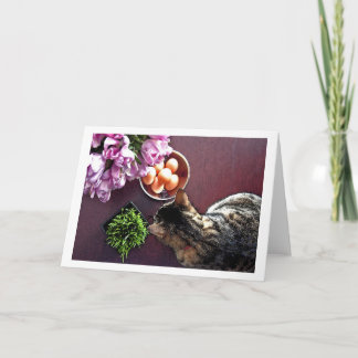 Bowl of eggs. Snapshot 3 Holiday Card