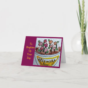 Bowl of Flowers  Card