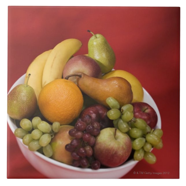Bowl of fresh fruits tile (Front)