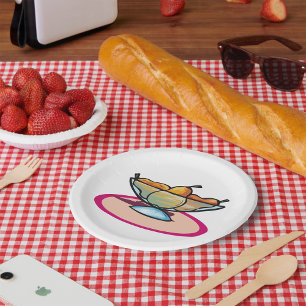 Bowl of Fruit Paper Plate