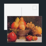 Bowl of Fruit Postcard<br><div class="desc">Henri Fantin-Latour's famous still life painting,  Bowl of Fruit.</div>