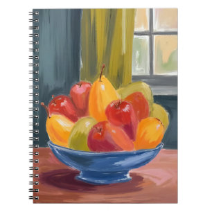 Bowl of Fruit Watercolor Painting Notebook
