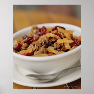 Bowl of granola poster