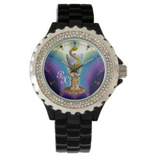 BOWL OF HYGEIA MONOGRAM Medicine, Pharmacy Watch