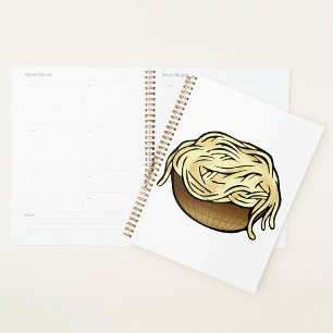 Bowl Of Pasta Spiral Planner