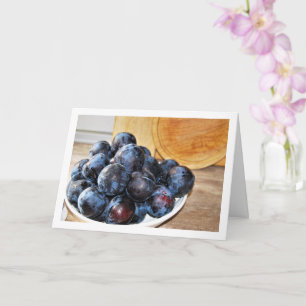 Bowl of Plum Fruit Card