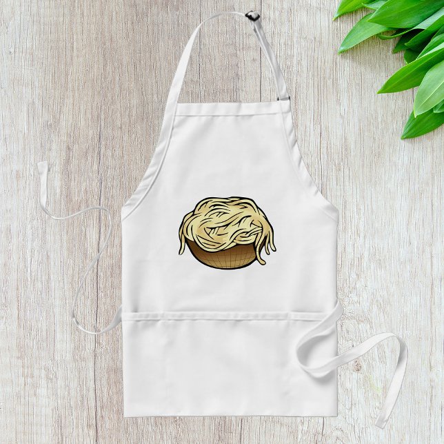 Bowl of Spaghetti Pasta Noodle Food Standard Apron (Creator Uploaded)