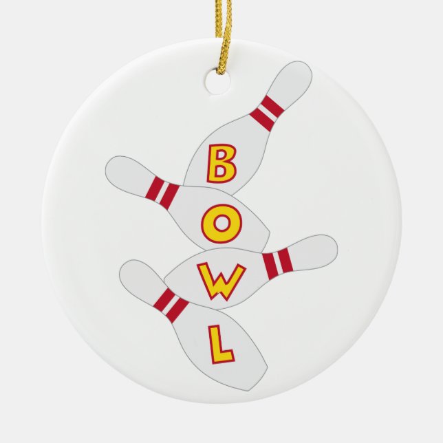 Bowl Sign Ceramic Tree Decoration (Front)