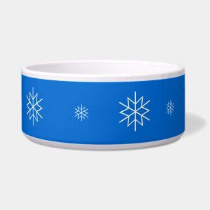 Bowl - White Snowflakes