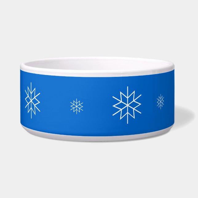 Bowl - White Snowflakes (Right)