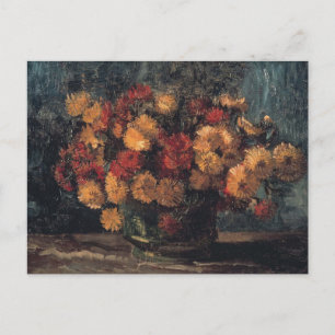 Bowl with Chrysanthemums by Vincent Van Gogh       Postcard