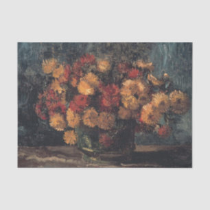 Bowl with Chrysanthemums by Vincent Van Gogh       Tissue Paper
