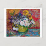 Bowl with Flowers, Van Gogh Postcard<br><div class="desc">Vincent Willem van Gogh (30 March 1853 – 29 July 1890) was a Dutch post-impressionist painter who is among the most famous and influential figures in the history of Western art. In just over a decade, he created about 2, 100 artworks, including around 860 oil paintings, most of which date...</div>
