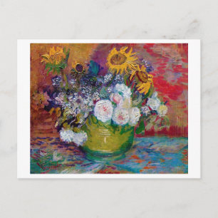 Bowl with Flowers, Van Gogh Postcard