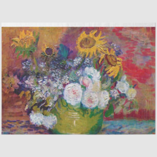Bowl with Flowers, Van Gogh Tissue Paper