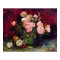Bowl with Peonies & Roses Van Gogh Fine Art