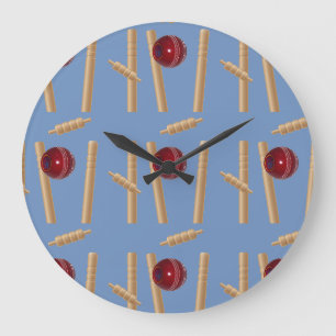 Bowled At Cricket, Large Clock