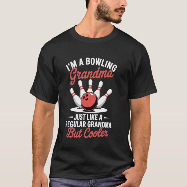 Bowler bowling sport bowling fan Funny Bowling T-Shirt (Front)