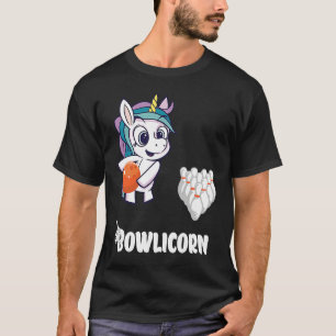 Bowler Bowling Unicorn Strike Bowling Pin Bowling T-Shirt