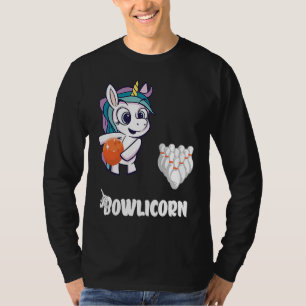 Bowler Bowling Unicorn Strike Bowling Pin Bowling T-Shirt