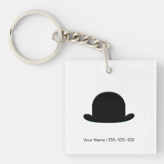 Bowler Hat Key Ring (Front)