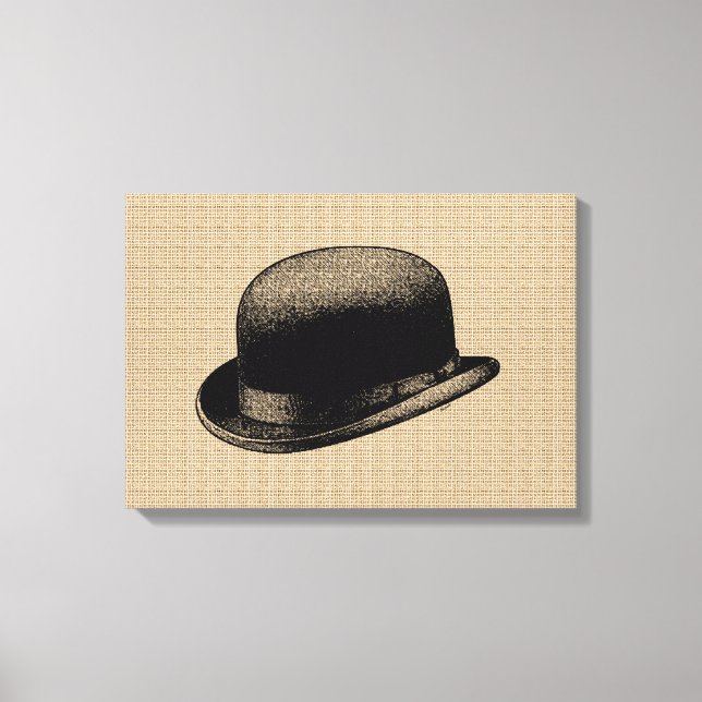 Bowler Hat on canvas (Front)