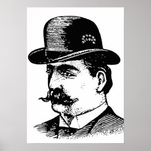 Bowler Hat Poster