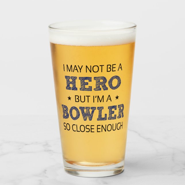 Bowler Novelty Glass (Front Filled)