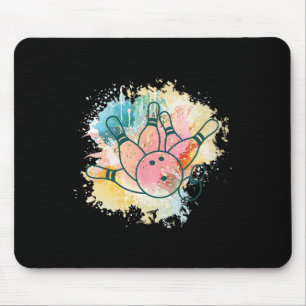 Bowler Teen Girl Bowling Byll Women Bowling Mouse Pad