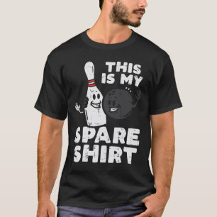 Bowler This Is My Spare Shirt Bowling Team Women M