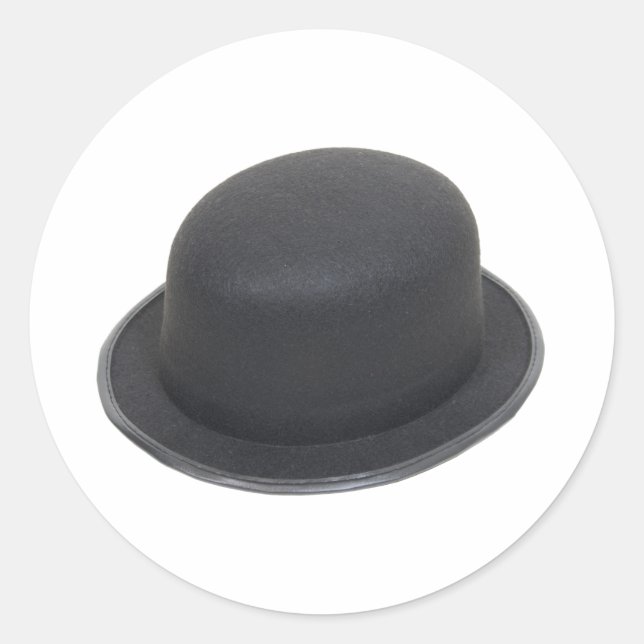 BowlerHat080909 Classic Round Sticker (Front)