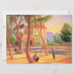 Bowlers at La Ciotat in France Card