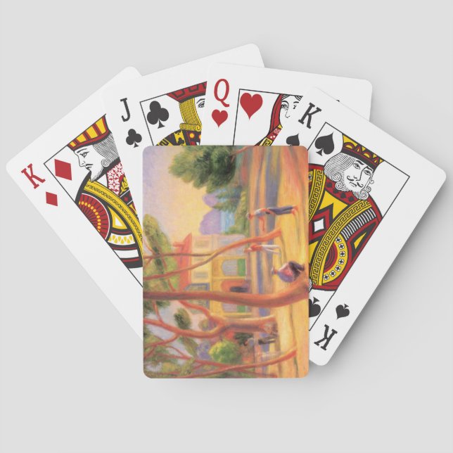 Bowlers at La Ciotat in France Playing Cards (Back)