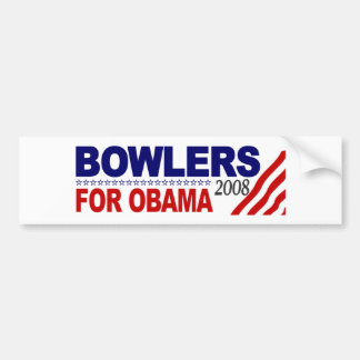 Bowlers For Obama Bumper Sticker