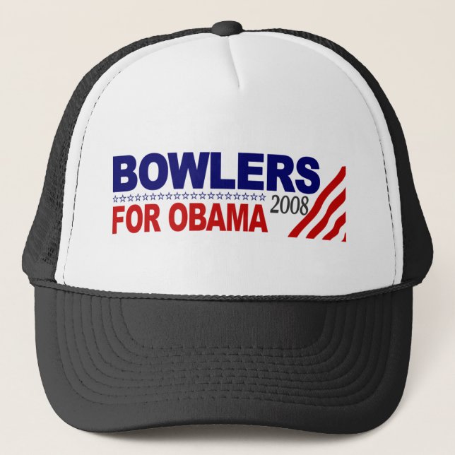 Bowlers For Obama Trucker Hat (Front)