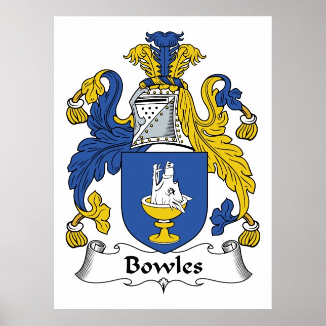Bowles Family Crest Poster (Front)