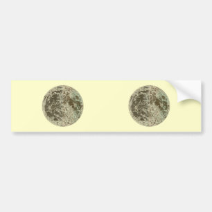 Bowles' Selenography or a Map of the Moon - 1780 Bumper Sticker