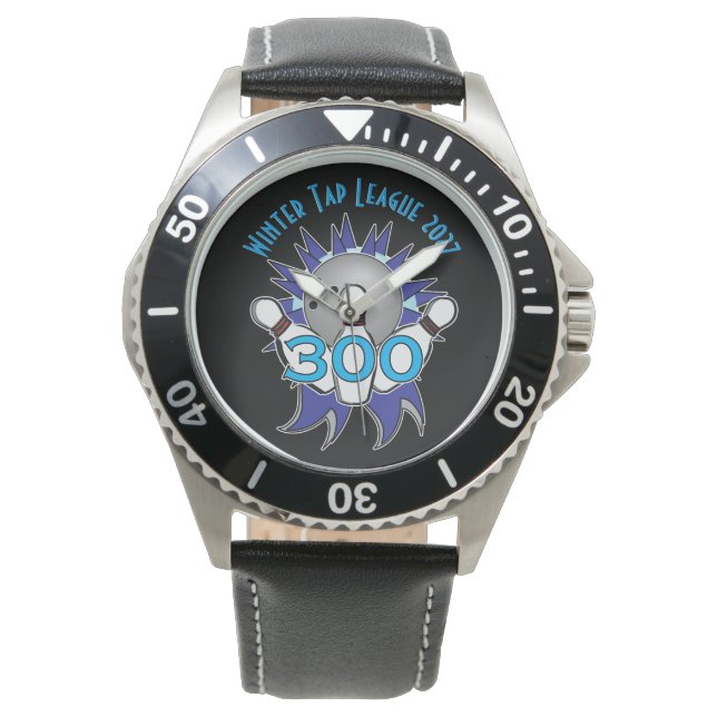 Bowling 300 Bowler Award Watch (Front)