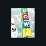 Bowling Alley Artwork Canvas Print<br><div class="desc">Bowling Alley Artwork  Artist: Naomi McCavitt</div>