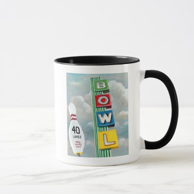Bowling Alley Artwork Mug (Right)