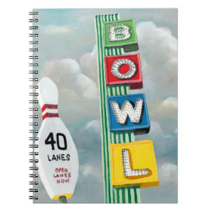 Bowling Alley Artwork Notebook