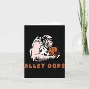 Bowling Alley Oops Caveman  Card