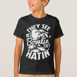 Bowling Alley Pins Spare Strike 1 T-Shirt