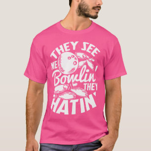 Bowling Alley Pins Spare Strike T-Shirt