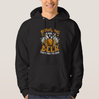 Bowling And Beer Bowler Bowling Alley Bowl Sports Hoodie