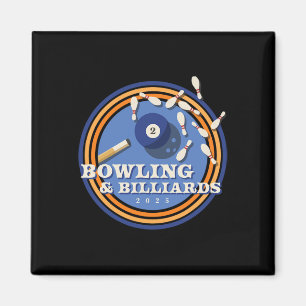Bowling And Billiards - 2 Byll  Magnet