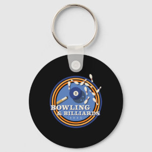 Bowling And Billiards - 2 Ll  Key Ring