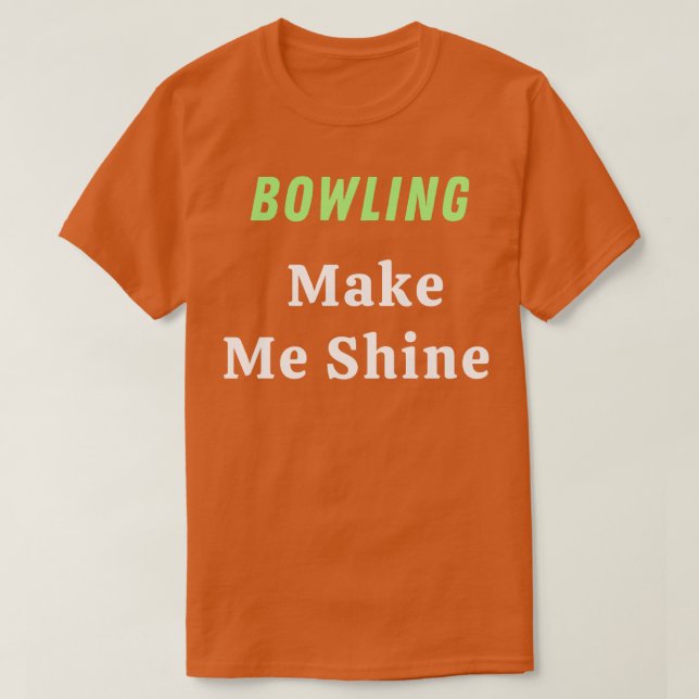 Bowling Art  T-Shirt (Design Front)